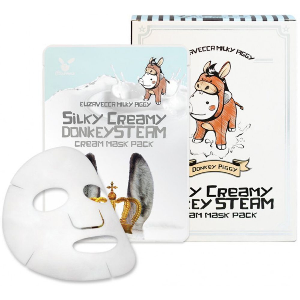 Milky piggy silky creamy donkey steam cream mask pack (120) фото